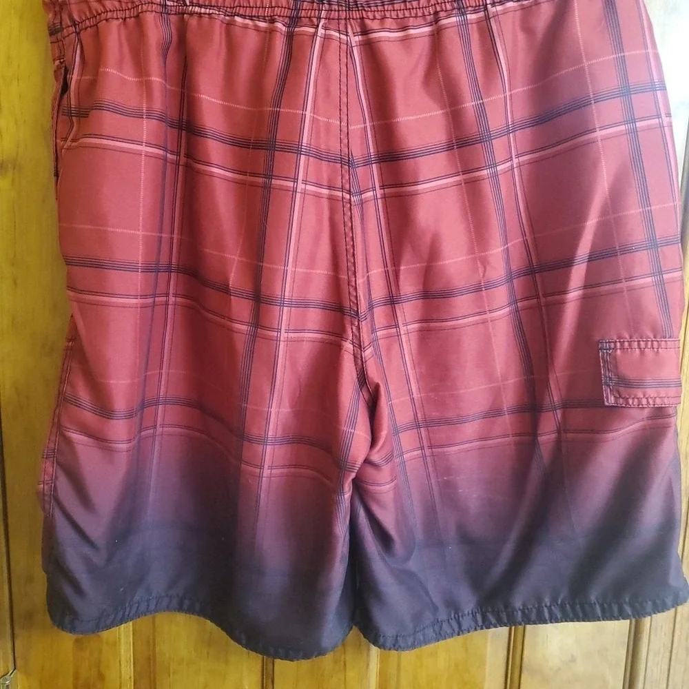 OP Ocean Pacific‎ Red Swim Cargo Trunks Size L 40-42